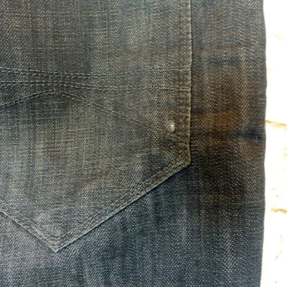 Express Jeans Mens 32X30 Gray Blake Loose Fit Boot Cut Whiskers Cotton Blend - Picture 12 of 15